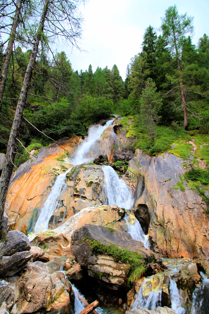 Waterfall at the bottom of Hintertux mountain