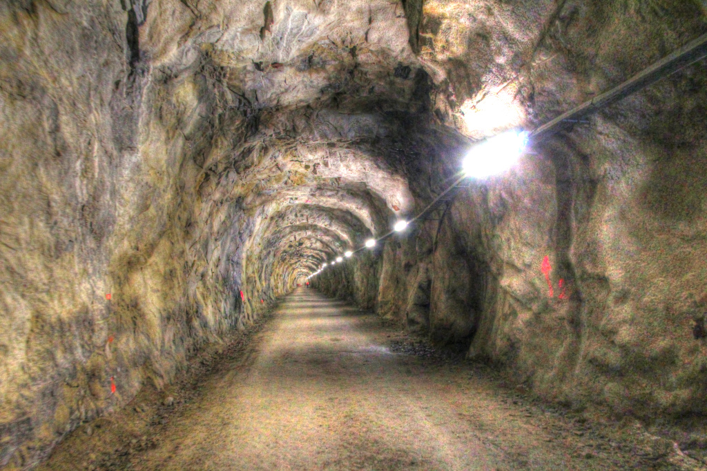 Going through a tunnel