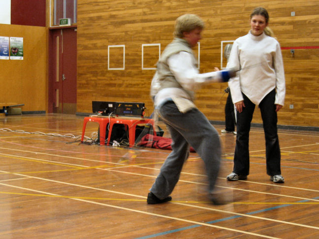 Fencing lesson