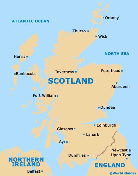 Schottland-Karte